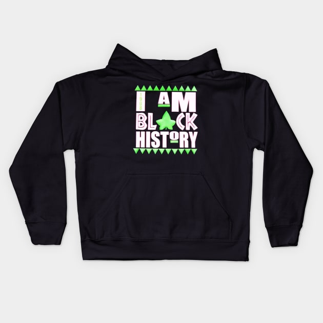 I Am Black History Kids Hoodie by sarazetouniartwork